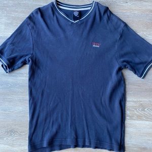 🐛Sale! 3/$15🦋 Vintage Preppy 90’s Y2K Tommy Jeans Ribbed V-Neck Tee